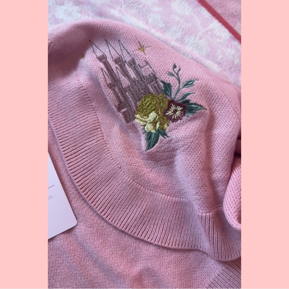 Disney Pink Embroidered Cropped Bolero Jacket - Picture 5 of 5